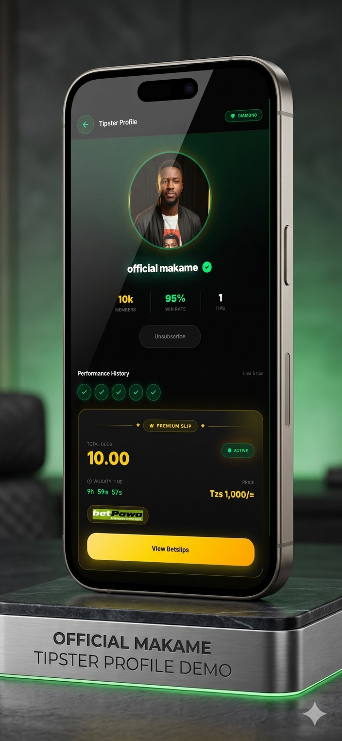 Tipster profile screen